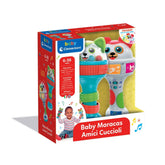 Baby Clementoni - Baby Maracas Amici Cuccioli Juguetes de Actividad para Bebés - Edición Italiana